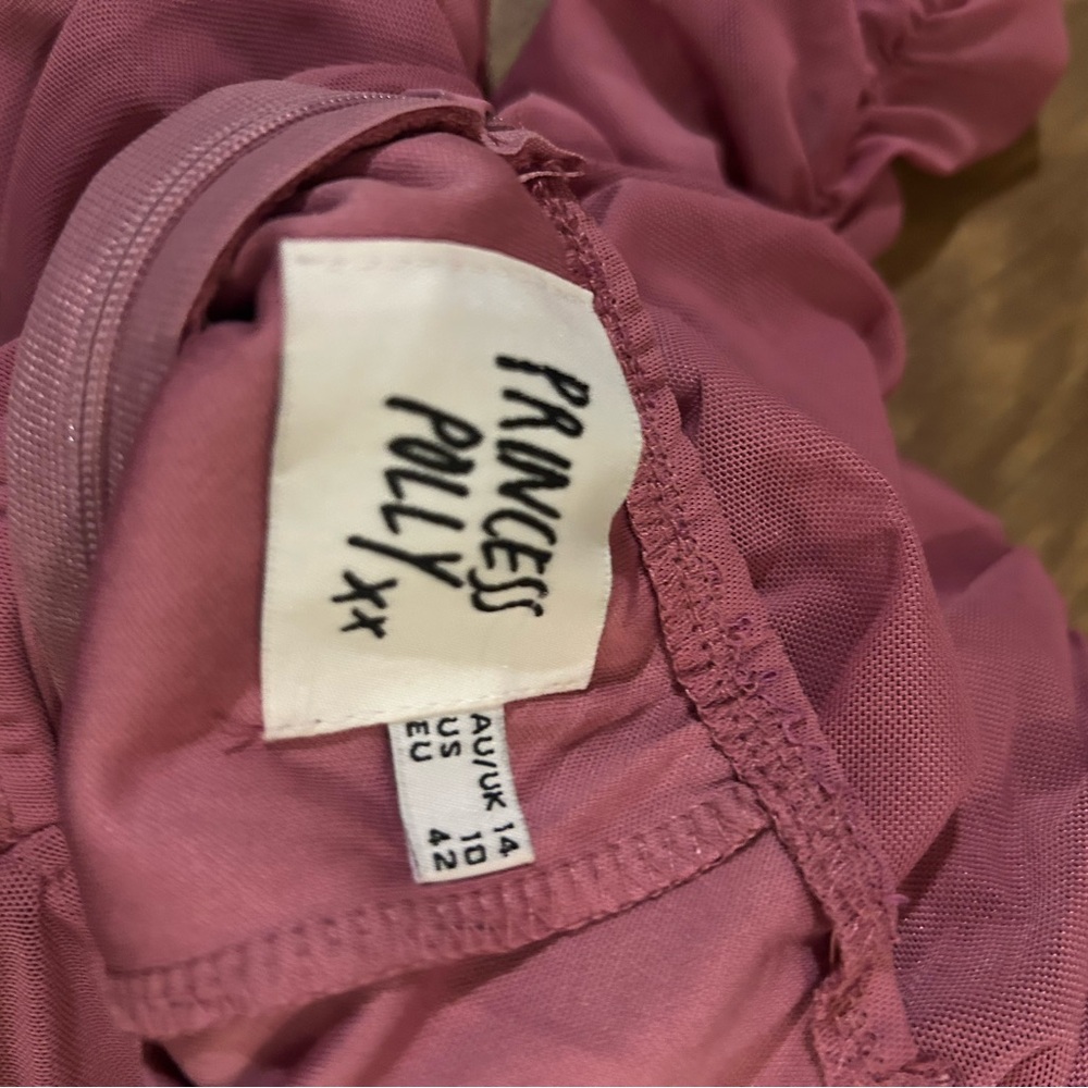 Princess Polly Ruched Long Sleeve Bodysuit - Mauve - Picture 5 of 6